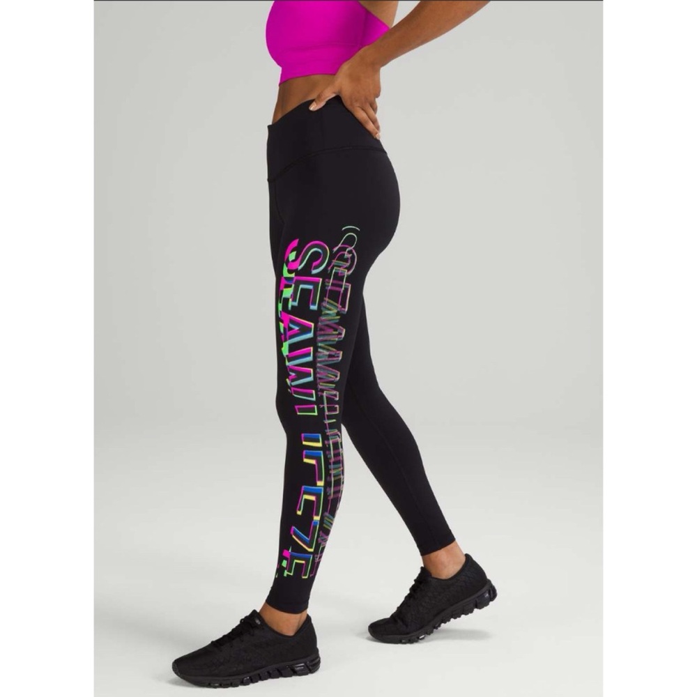 Lululemon Seawheeze Speed Wunder Mid-Rise Tight 28” Black 8